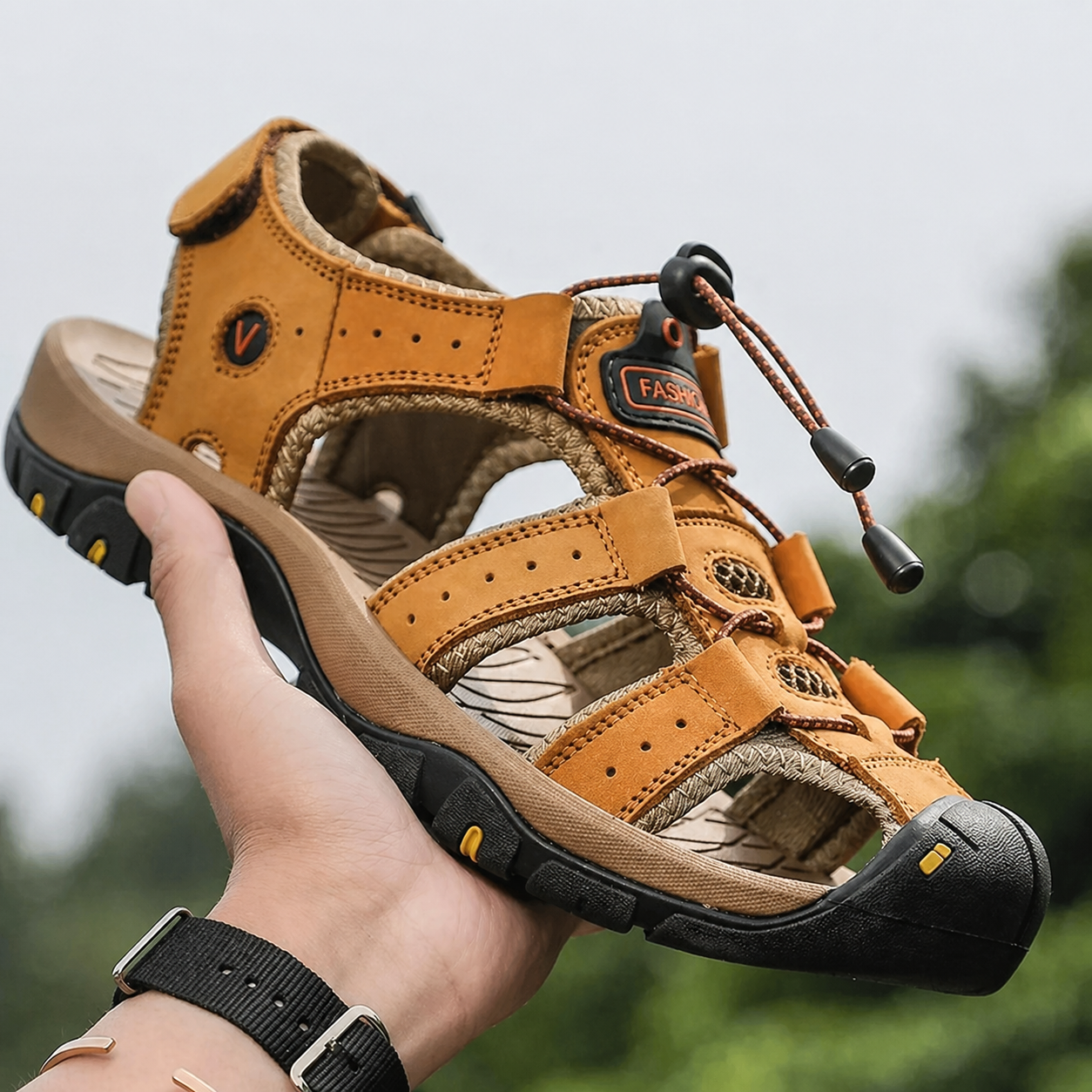 ErgoStride™ – Men’s Comfort Sandals for Every Terrain